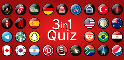 3in1 Quiz : Logo-Flag-Capital