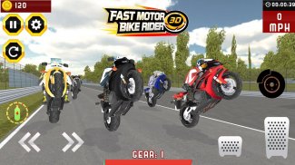 بسرعة فائقة دراجة المتسابق 3D screenshot 3