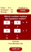 IQ Test puzzle numbers screenshot 3