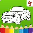 खेल कारें रंग: बच्चों का खेल Icon