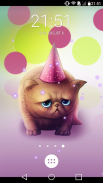 Birthday Cat : Cute Live wallpaper for Kids play screenshot 1