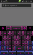 Pink and Black Keyboard Theme screenshot 1