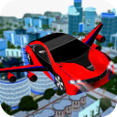 Real Car Flying 3D Icon