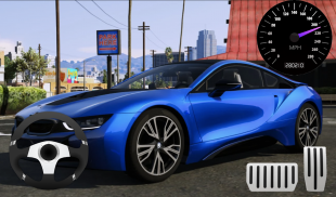 Driver BMW I8 Night City screenshot 3