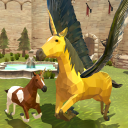 Flying Unicorn Sim :Pegasus 3D Icon