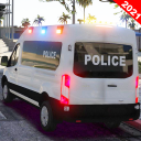 Police Van Crime Chase Game 3D Icon