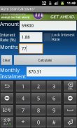 Auto Loan Rule 78 Calculator screenshot 1