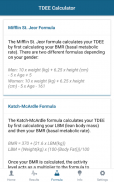 TDEE & Calorie Intake Calculator screenshot 3