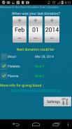 Blood Donation Reminder screenshot 1