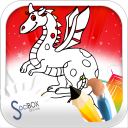 kids animal coloring book Icon