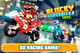 Blocky Superbikes Race Game screenshot 5