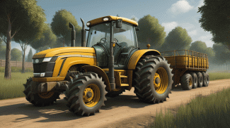 Cargo tractor trolley game screenshot 1