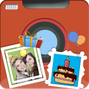 Happy Birthday Photo Frame Icon