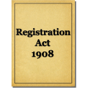 Registration Act 1908 Icon