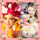 fiori collage di foto Icon
