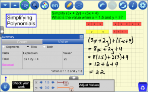 Algebra Tiles by mathies screenshot 7