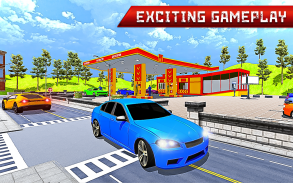 New Gas Station Car Driving Game - Car Parking Sim screenshot 0