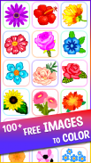 Flowers Pixel Art Coloring screenshot 6