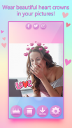 Heart Crown Camera - Kawaii Photo Stickers screenshot 2