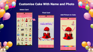 Birthday Cake Photo Card Maker screenshot 1