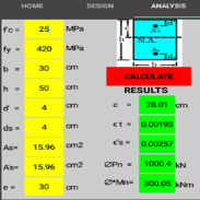 ECCENTRIC LOADING ON SHORT COLUMN - ACI318-19 screenshot 2