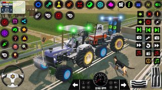 Modern Farming Tractor Game 3d screenshot 0