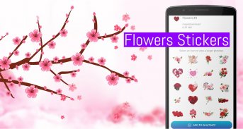 Flowers Stickers - व्हाट्सएप के लिए गुलाब स्टिकर screenshot 5