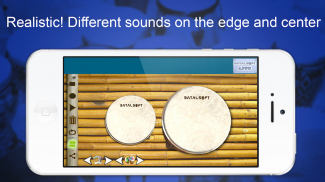 Bongo Drums (djembe, bongo, conga, กระทบ) screenshot 0