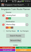 Singapore Train Route Planner screenshot 1