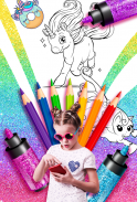 Rainbow Glitter Coloring Book screenshot 2