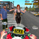 Motorbike Taxi Driver Icon