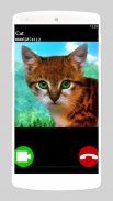 fake call video cat game screenshot 0