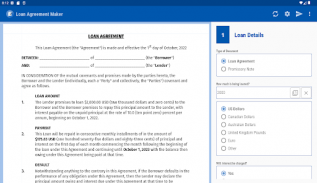 Loan Agreement Maker screenshot 2