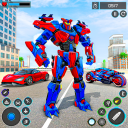 Robot Transform War Car Games Icon