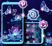 Neon Lotus Launcher Theme screenshot 0