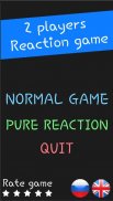 2 Players Reaction Game screenshot 0