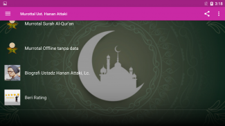 Murottal Ust. Hanan Attaki Offline Terbaru screenshot 9