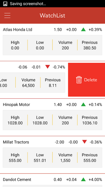 karachi stock exchange trade screen search mobile
