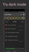 Daily actions tracker screenshot 0