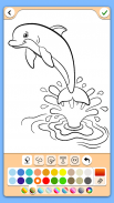 Dolphins coloring pages screenshot 2