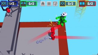 Robot Battle 1-4 player offline mutliplayer game screenshot 0