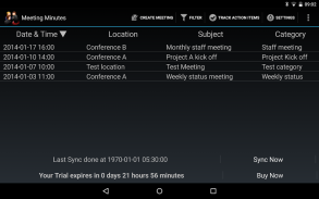 Meeting Minutes Trial screenshot 2