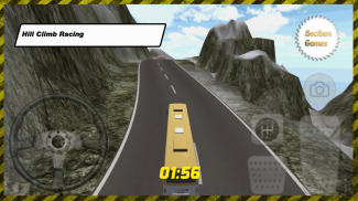 Rocky Bus Hill Climb Racing screenshot 0