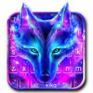 Tema Keyboard Galaxy Wild Wolf screenshot 4
