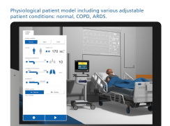 HAMILTON-C6 ventilator and patient simulation screenshot 1