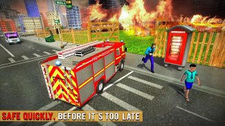 Fire Fighter Truck Real City Heroes screenshot 6