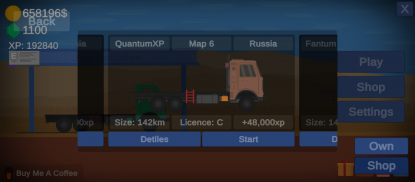 Truck On Fire 2D - Truck Sim screenshot 1