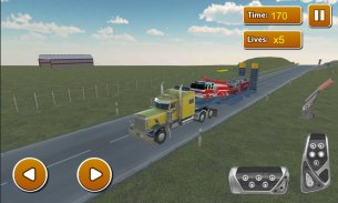 Firefighter Car Transporter 3D screenshot 4