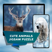 Cute animals jigsaw puzzle games 🐼🐟🐤 screenshot 2