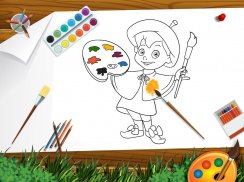 Kinder Färbung Buch Berufe screenshot 5